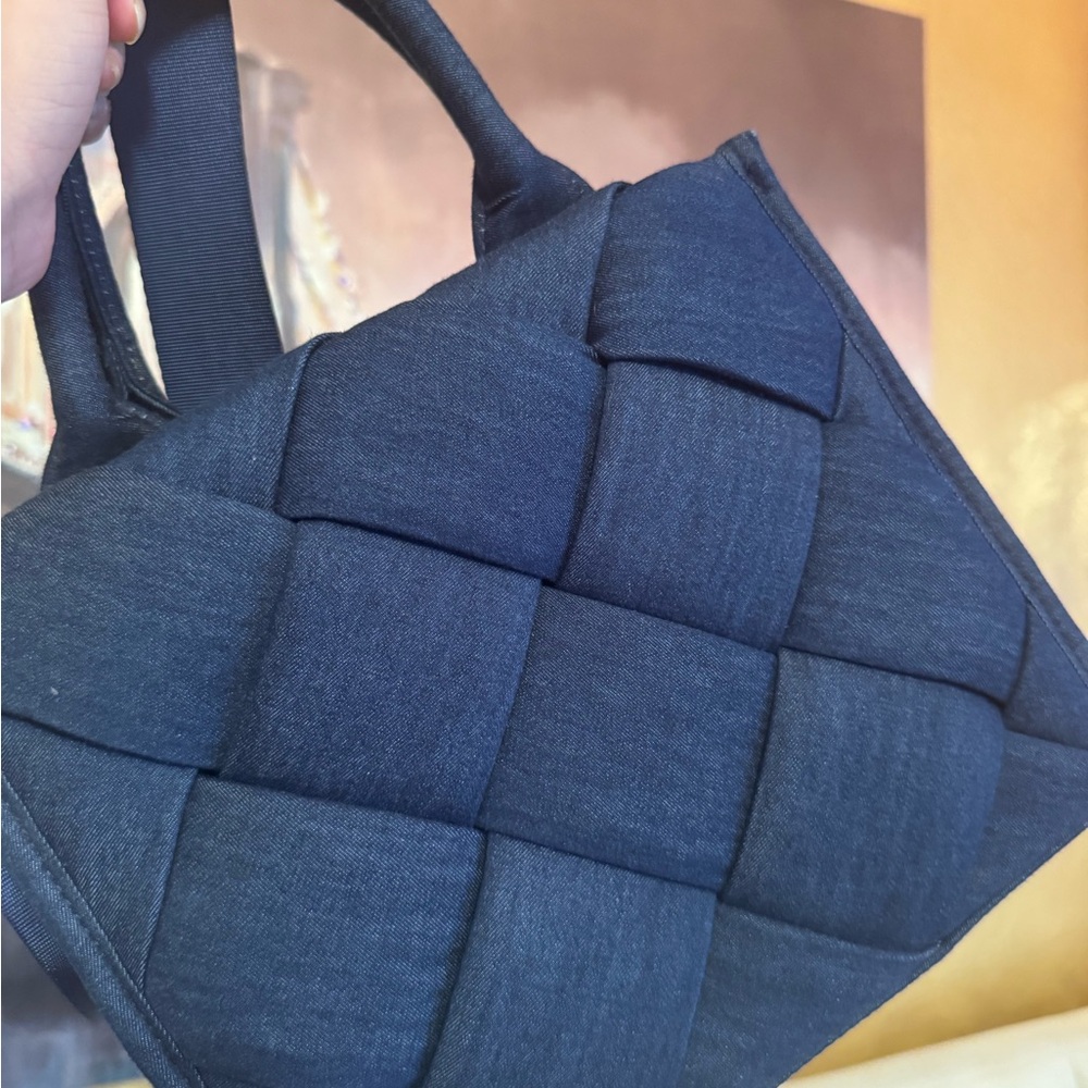 Elegant jean like Woven crossbody/Bag